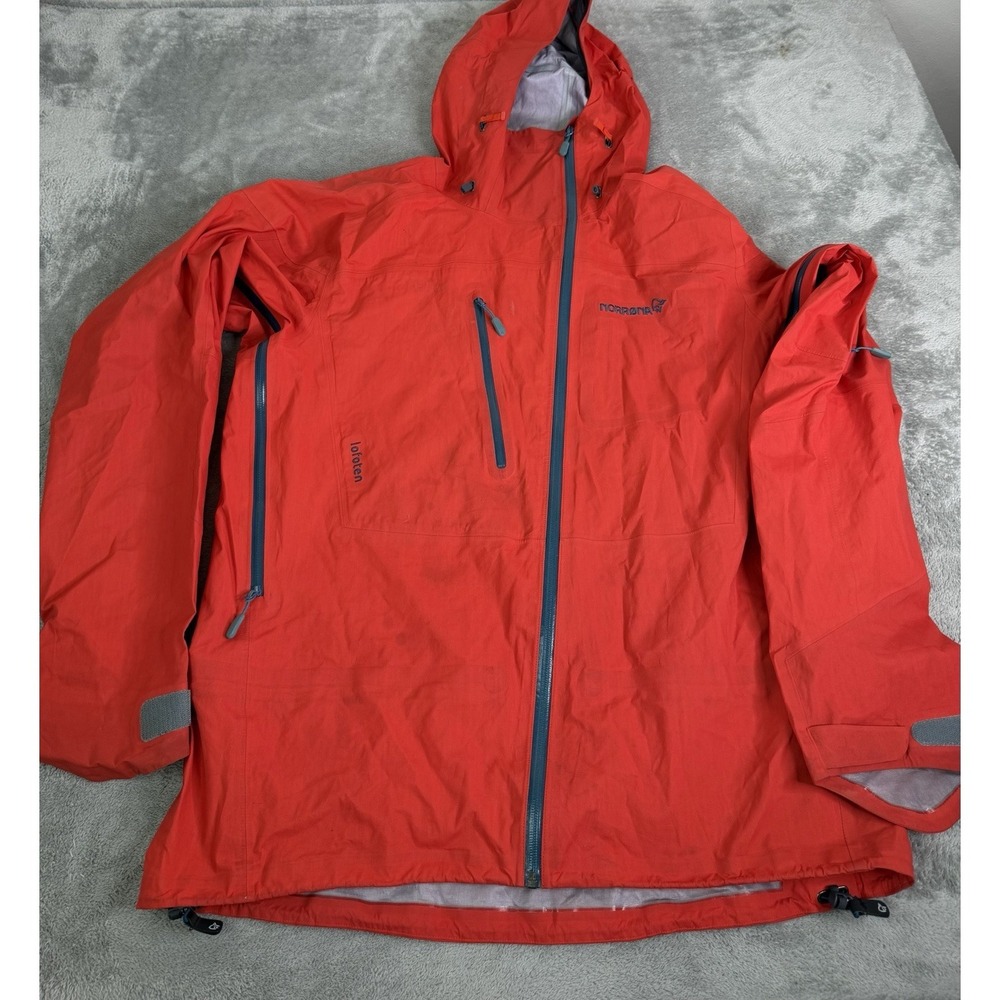 Norrona Lofoten Gore-Tex Active Jacket Men's Size XL Red Full Zip Outdoor